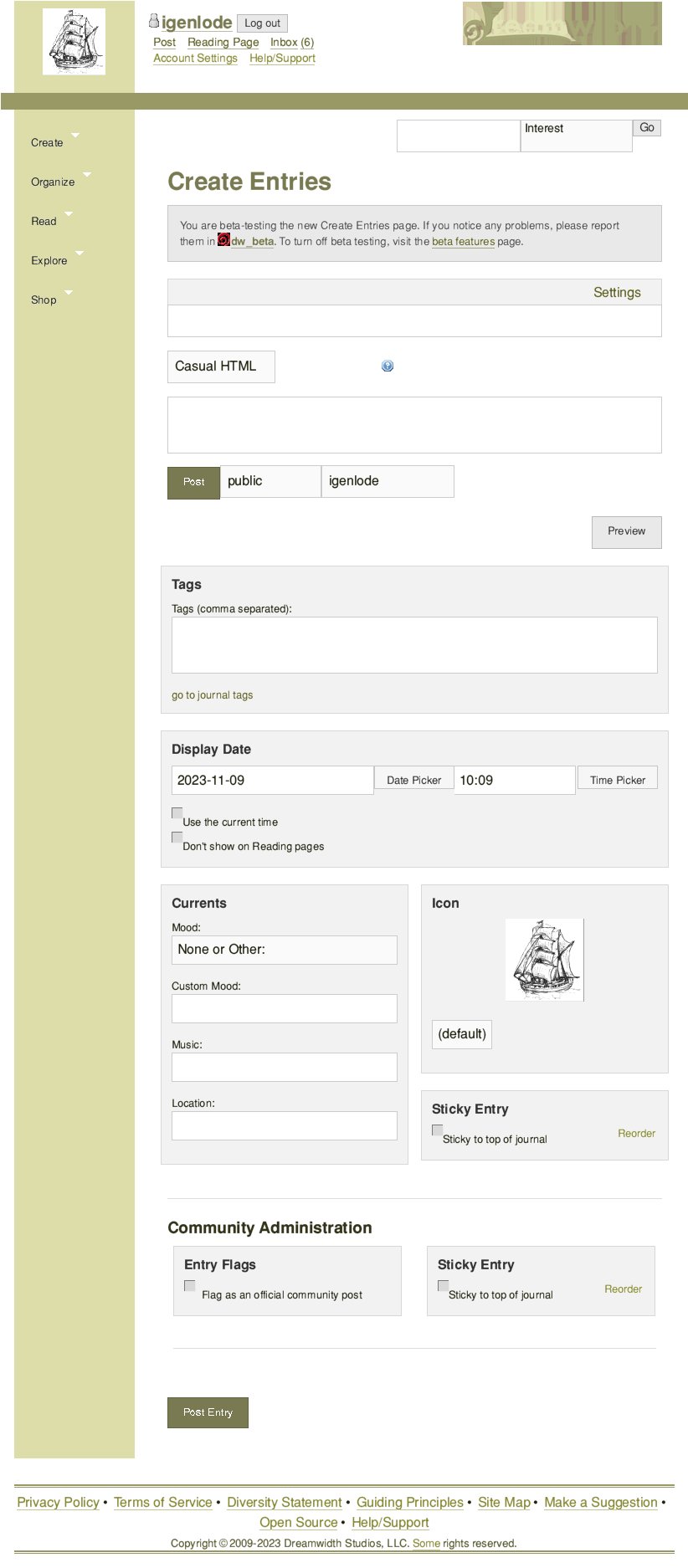 format under beta version