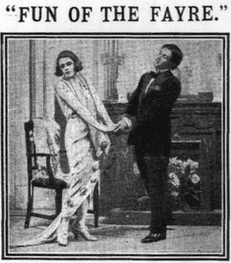 Alfred Lester seizes the hands of Evelyn Laye